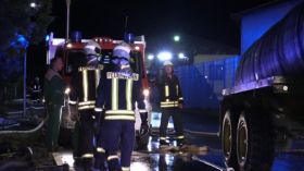 Feuer In Gleistal Agrar In Golmsdorf Bei Jena 00061